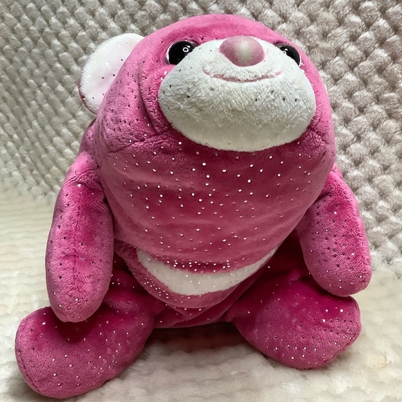 GUND Plush Hot Pink Sparkle SNUFFLES Stuffed Animal 4044584 Toy - Picture 4 of 14